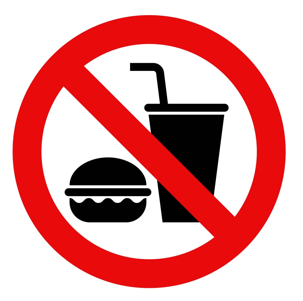 No food and no drinks allowed